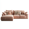 Sofa narożna 3-fotelik Rosé 285 x 170 x 85 cm poliester kształt litery L