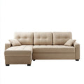 Sofa, 3-osobowa w kształcie narożnika sofa w poliestrze z lewym szezlongiem, 230 x 145 x 85 cm