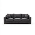 Sofa, 3-osobowa w sofie z poliestru antracyt szary 220 x 90 x 85 cm